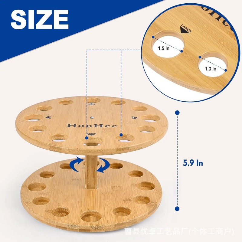 Ronde houten hengelsteun met d - Fishing Equipment And Tools recensie en prijs