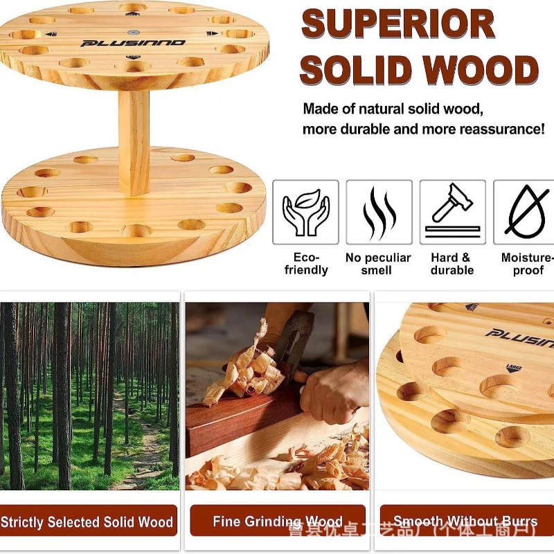 Ronde houten hengelsteun met d - Fishing Equipment And Tools recensie en prijs