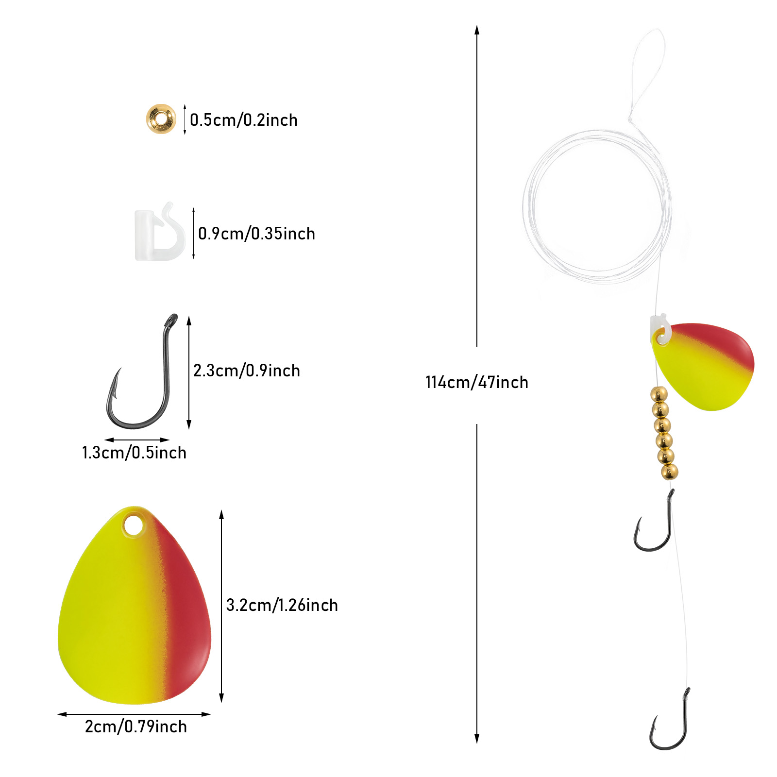 10 stuks Walleye Spinner Rig 1 - Surf Fishing Equipment recensie en prijs