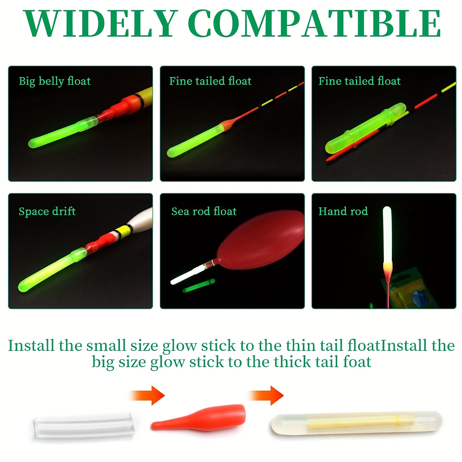 100 STKS Vissen Glow Sticks Se - Night Float Fishing recensie en prijs
